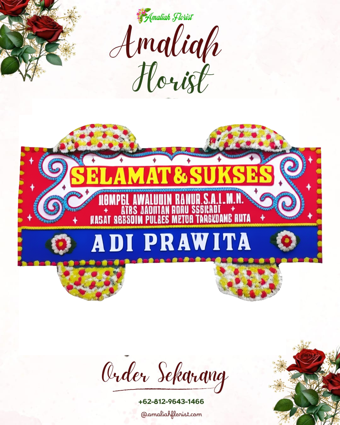 Papan Bunga Ucapan Selamat Jawilan